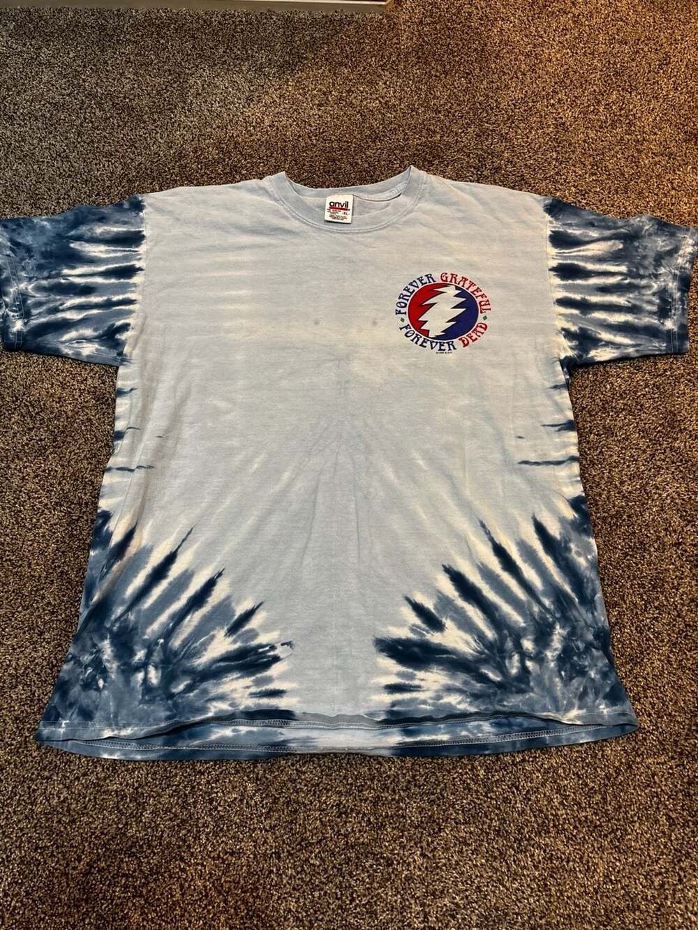 Vintage 1998 Grateful Dead Forever Grateful, Forever Dead Tie-Dye T-Shirt